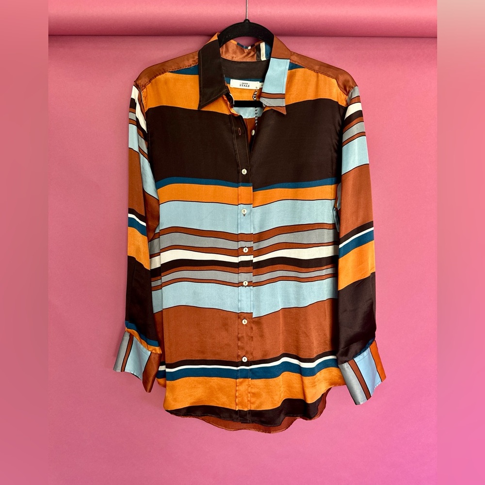 Silk Striped blouse by Italy